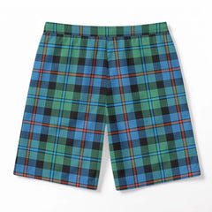 Campbell of Cawdor Ancient Tartan Crest Men's Beach Shorts