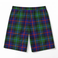 Campbell of Cawdor Modern Tartan Crest Men's Beach Shorts