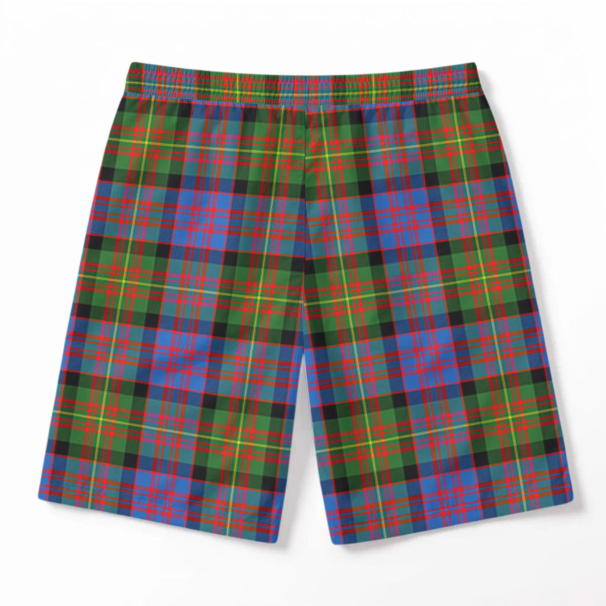 Carnegie Ancient Tartan Crest Men's Beach Shorts