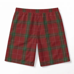 Carruthers Tartan Crest Men's Beach Shorts