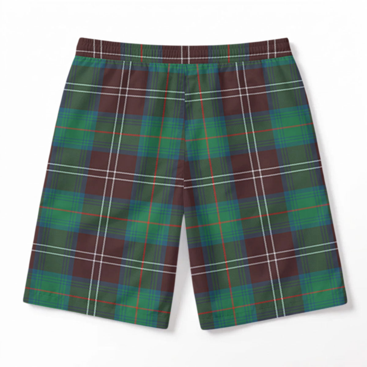 Chisholm Hunting Ancient Tartan Crest Men's Beach Shorts