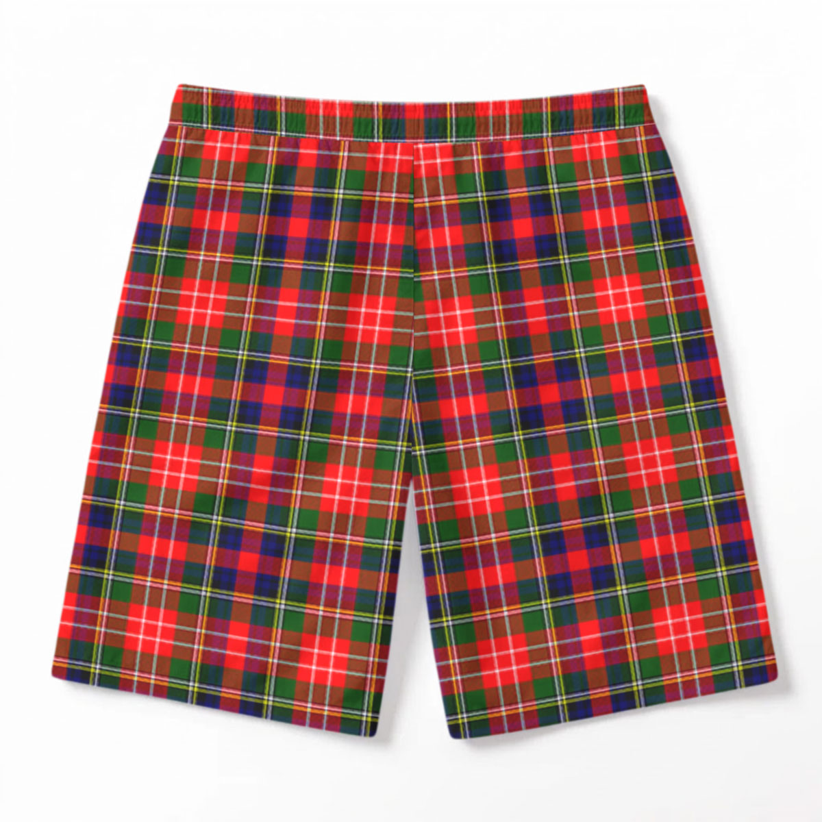 Christie Tartan Crest Men's Beach Shorts