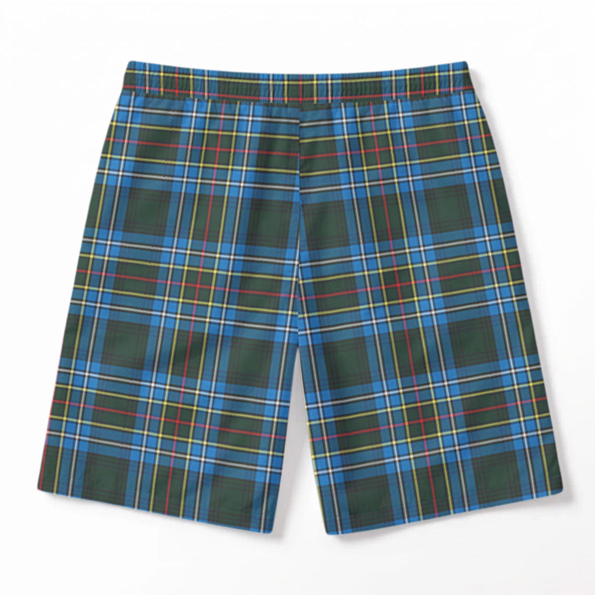 Cockburn Modern Tartan Crest Men's Beach Shorts