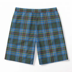Cockburn Modern Tartan Crest Men's Beach Shorts