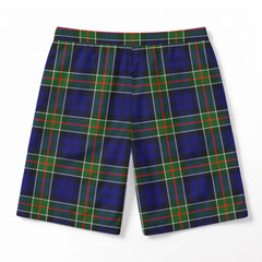 Colquhoun Modern Tartan Crest Men's Beach Shorts