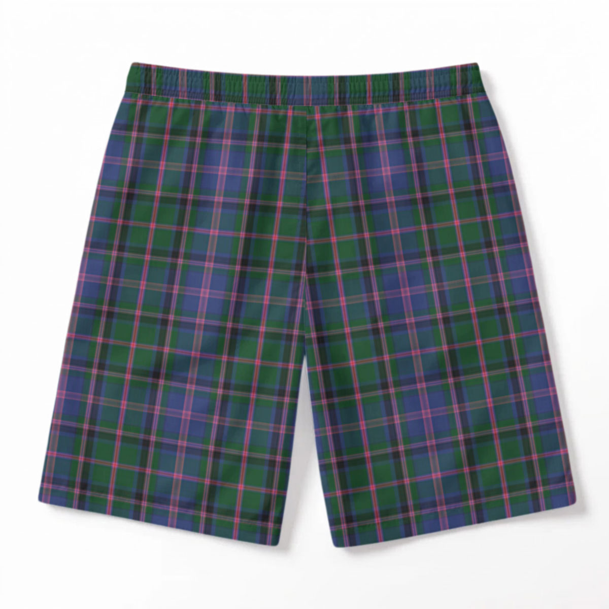 Cooper Tartan Crest Men's Beach Shorts