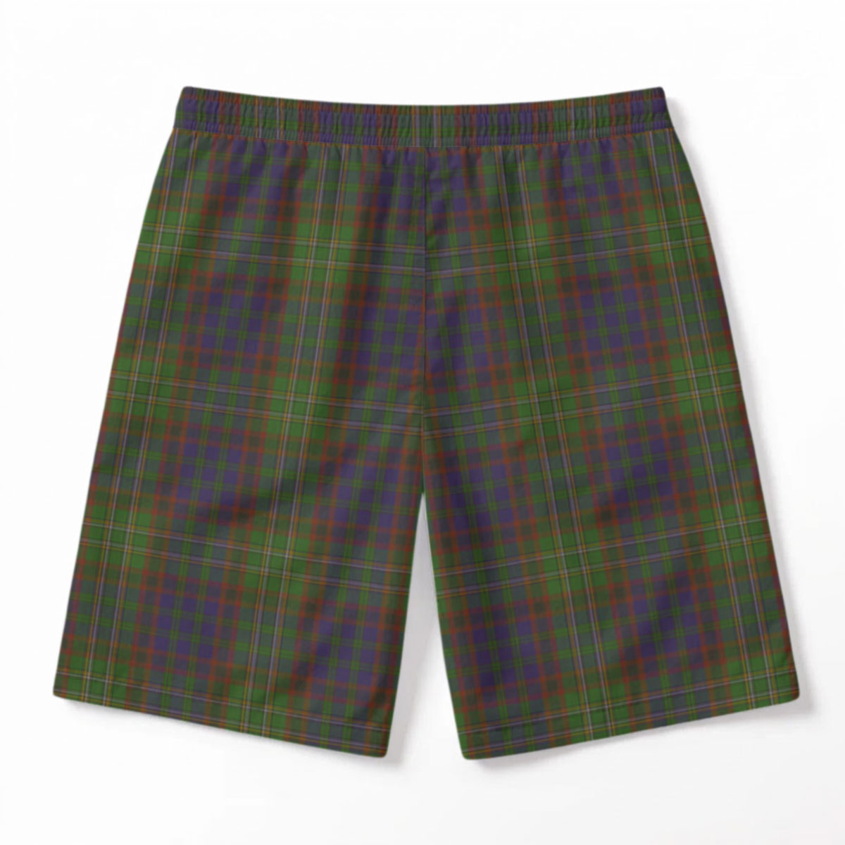 Cunningham Hunting Modern Tartan Crest Men's Beach Shorts