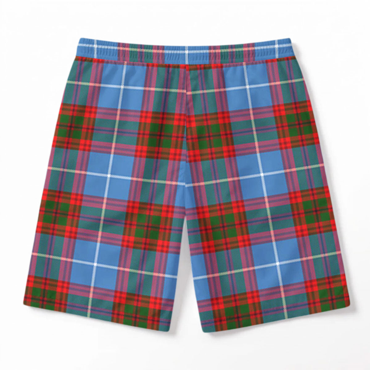 Dalmahoy Tartan Crest Men's Beach Shorts