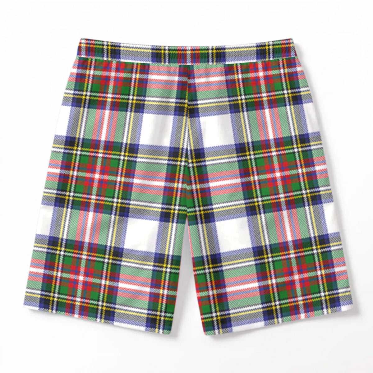 Dennistoun Tartan Crest Men's Beach Shorts