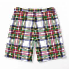 Dennistoun Tartan Crest Men's Beach Shorts