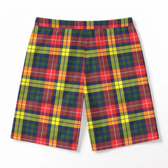 Dewar Tartan Crest Men's Beach Shorts