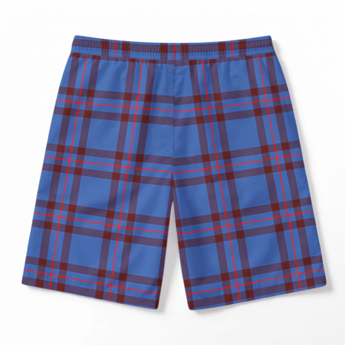 Elliott Modern Tartan Crest Men's Beach Shorts