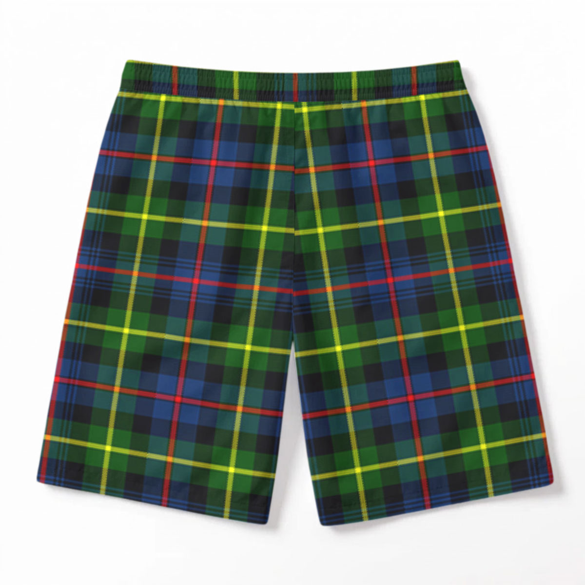 Farquharson Modern Tartan Crest Men's Beach Shorts