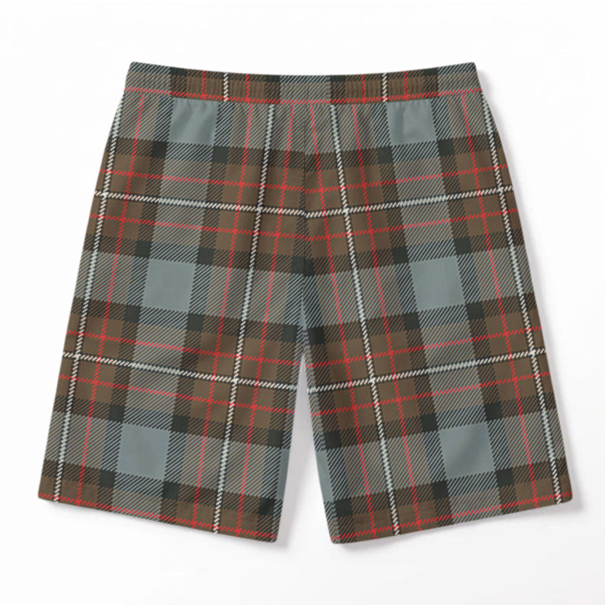 Fergusson Weathered Tartan Crest Men's Beach Shorts