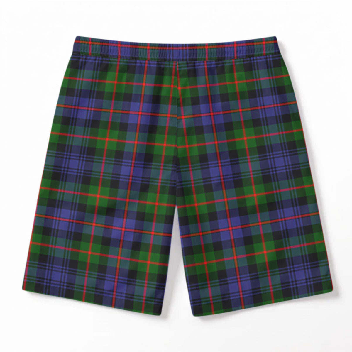 Fleming Tartan Crest Men's Beach Shorts