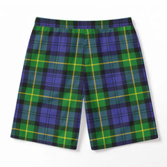 Gordon Modern Tartan Crest Men's Beach Shorts