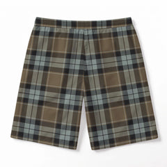 Graham of Menteith Weathered Tartan Crest Men's Beach Shorts