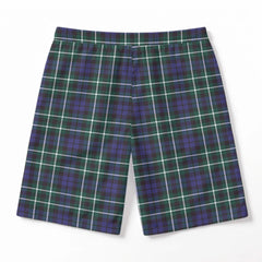 Graham of Montrose Modern Tartan Crest Men's Beach Shorts