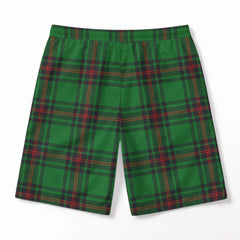 Halkerston Tartan Crest Men's Beach Shorts