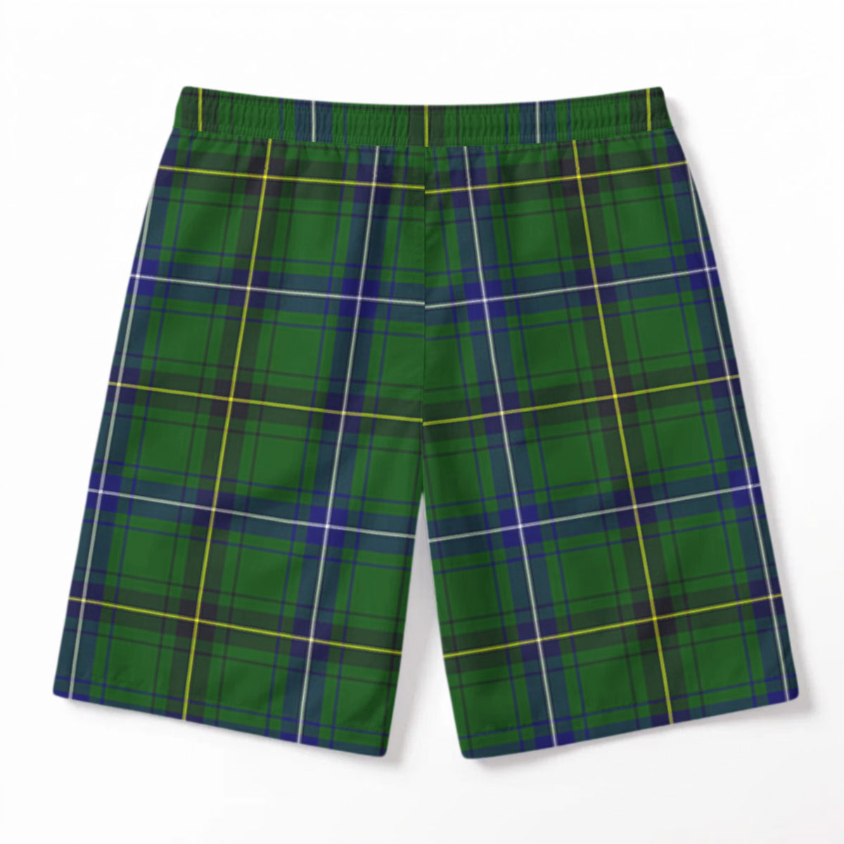 Henderson Modern Tartan Crest Men's Beach Shorts