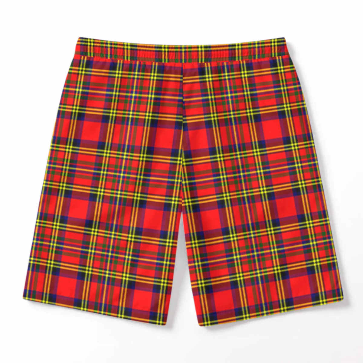 Hepburn Tartan Crest Men's Beach Shorts
