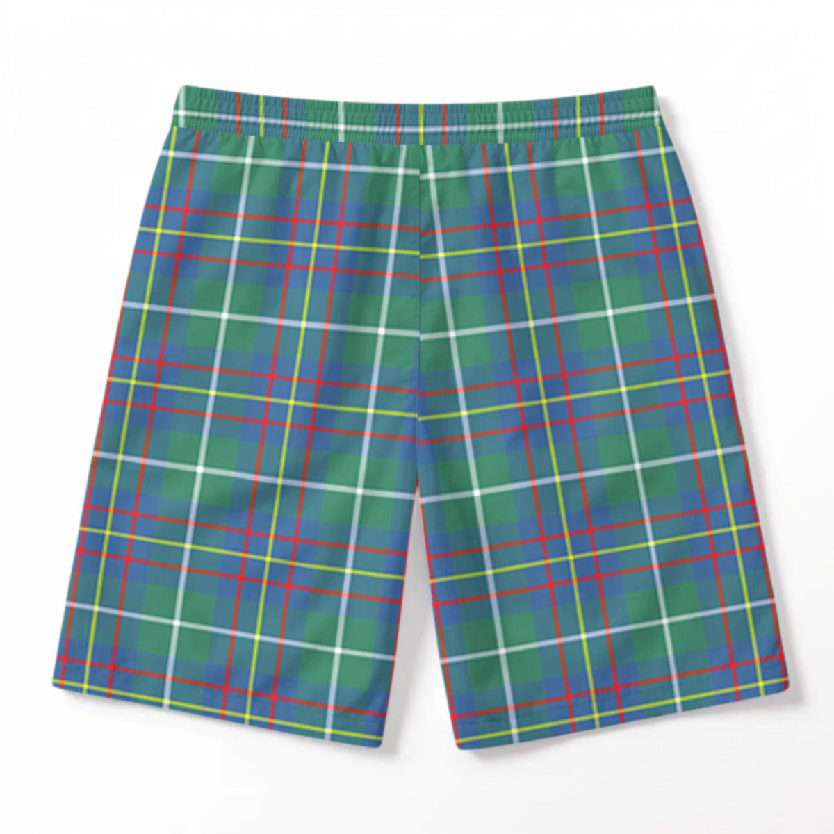 Inglis Ancient Tartan Crest Men's Beach Shorts