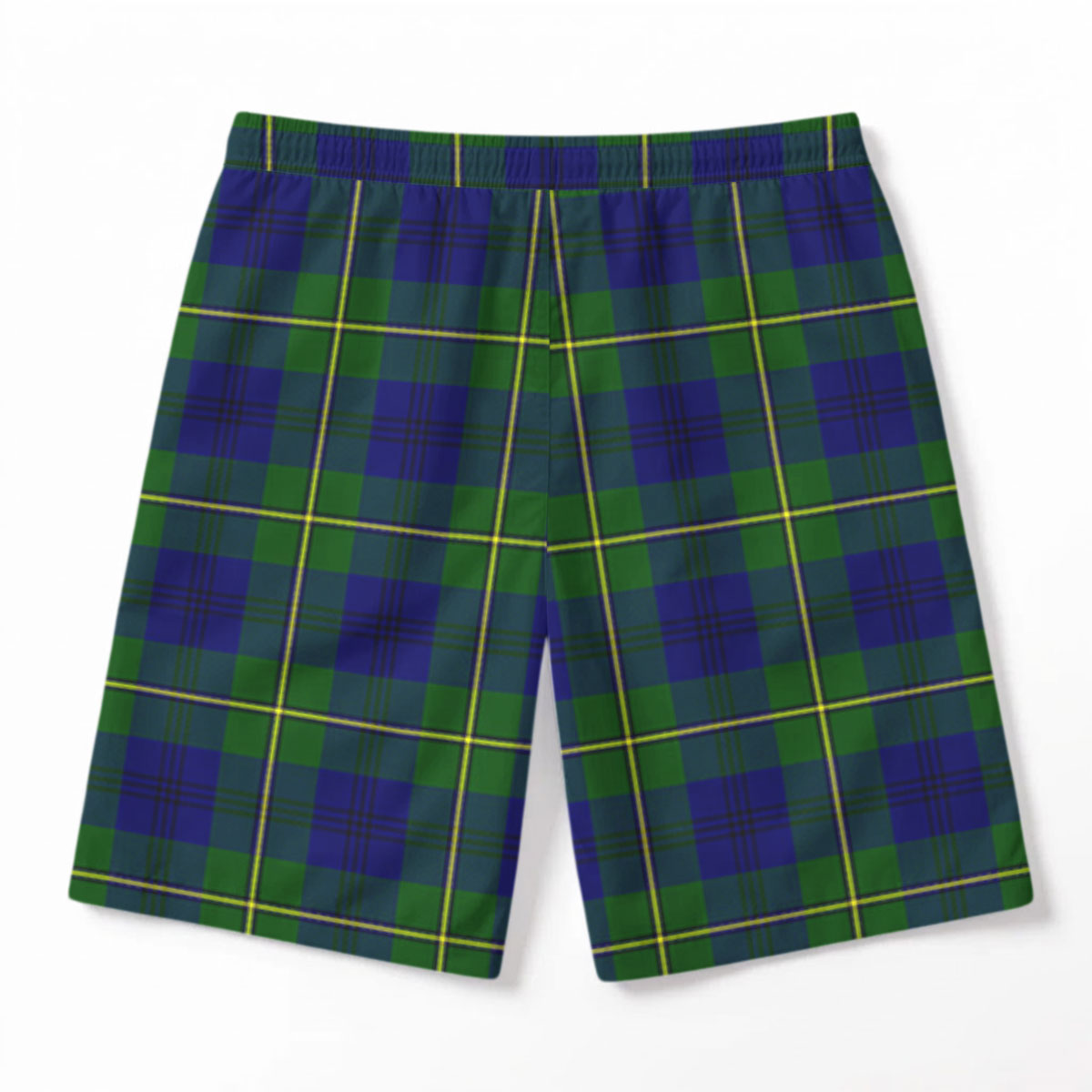 Johnson Modern Tartan Crest Men's Beach Shorts