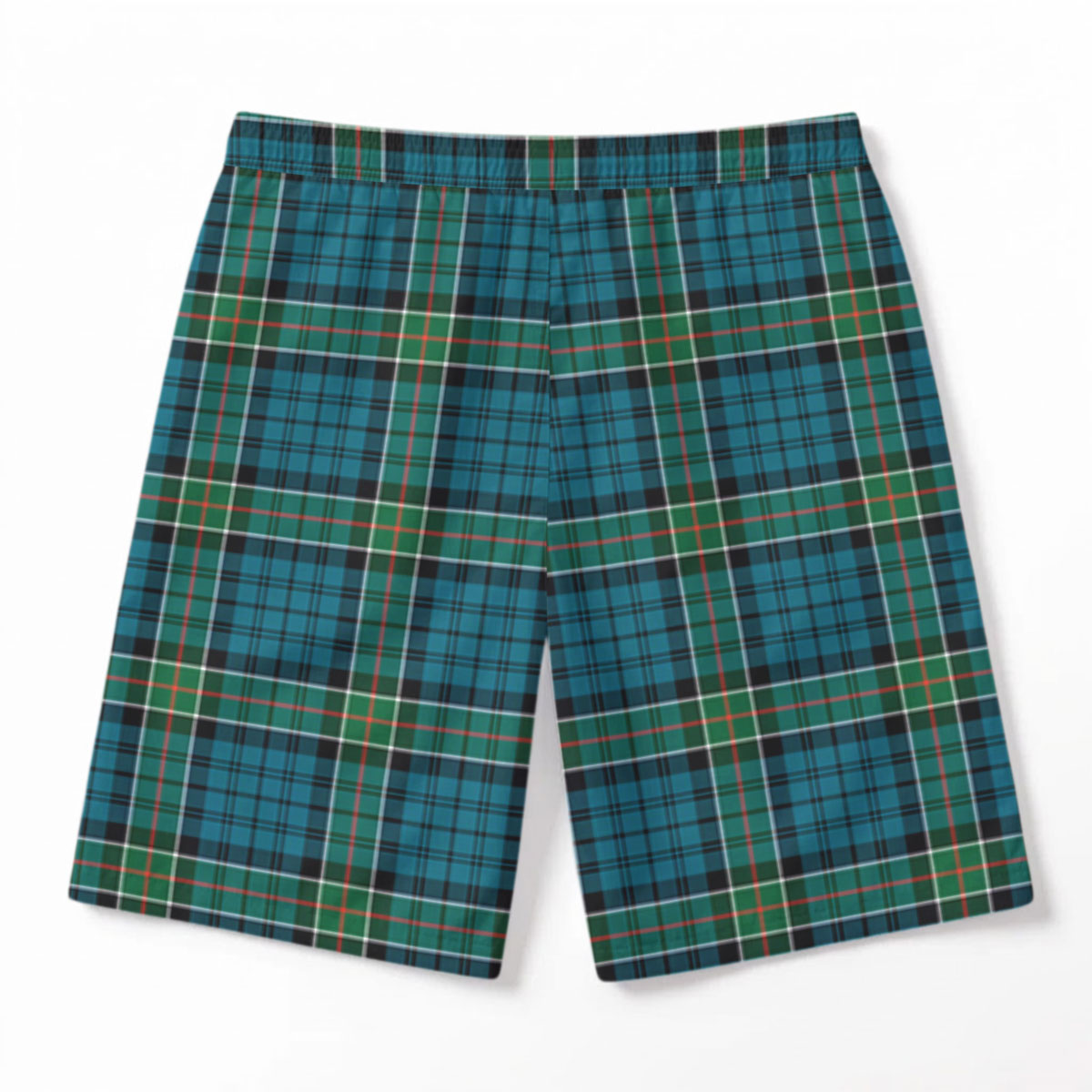 Kirkpatrick Ancient Tartan Crest Men's Beach Shorts