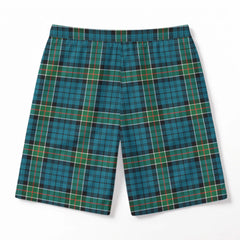 Kirkpatrick Ancient Tartan Crest Men's Beach Shorts