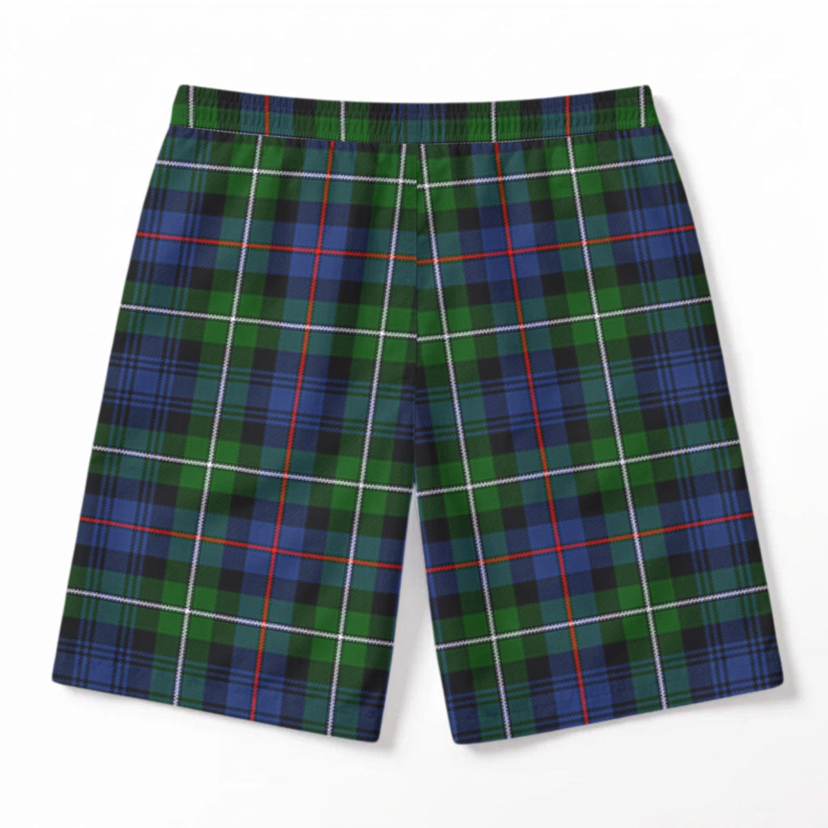 Kirkpatrick Tartan Crest Men's Beach Shorts
