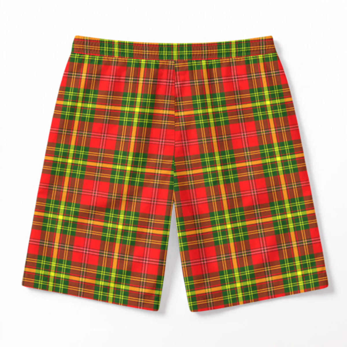 Leask Tartan Crest Men's Beach Shorts
