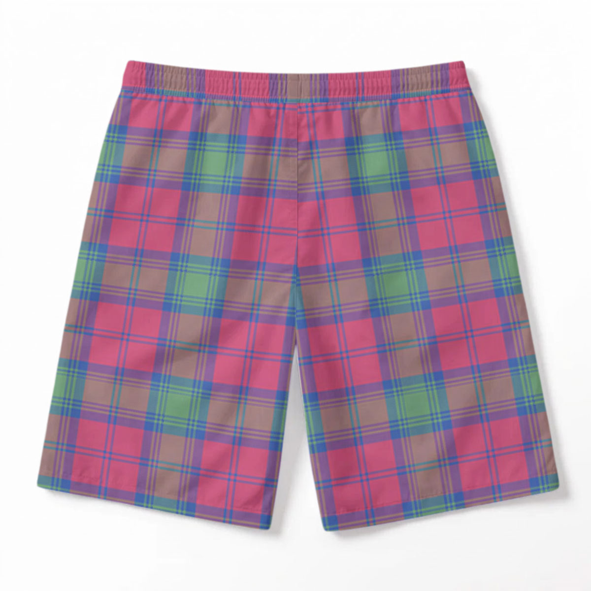 Lindsay Ancient Tartan Crest Men's Beach Shorts