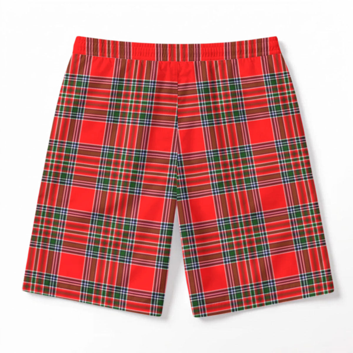 MacBain Tartan Crest Men's Beach Shorts