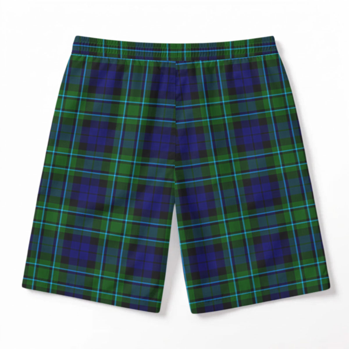 MacCallum Modern Tartan Crest Men's Beach Shorts
