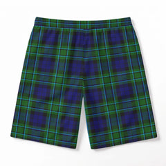 MacCallum Modern Tartan Crest Men's Beach Shorts