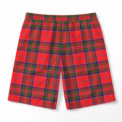 MacGillivray Modern Tartan Crest Men's Beach Shorts