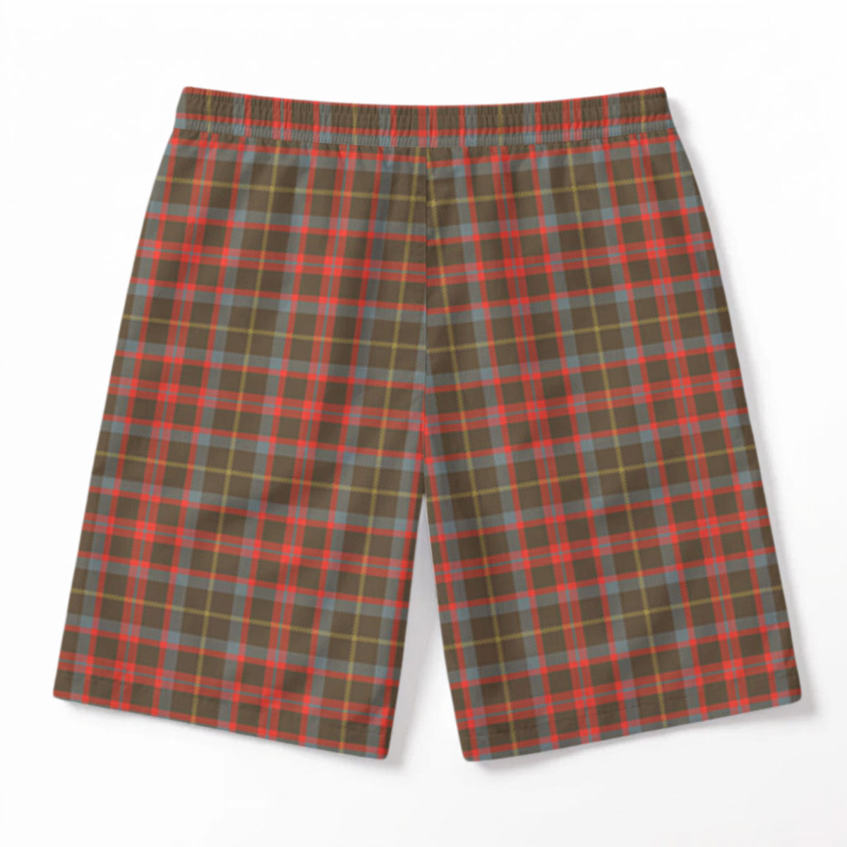 MacIntosh Hunting Weathered Tartan Crest Men's Beach Shorts