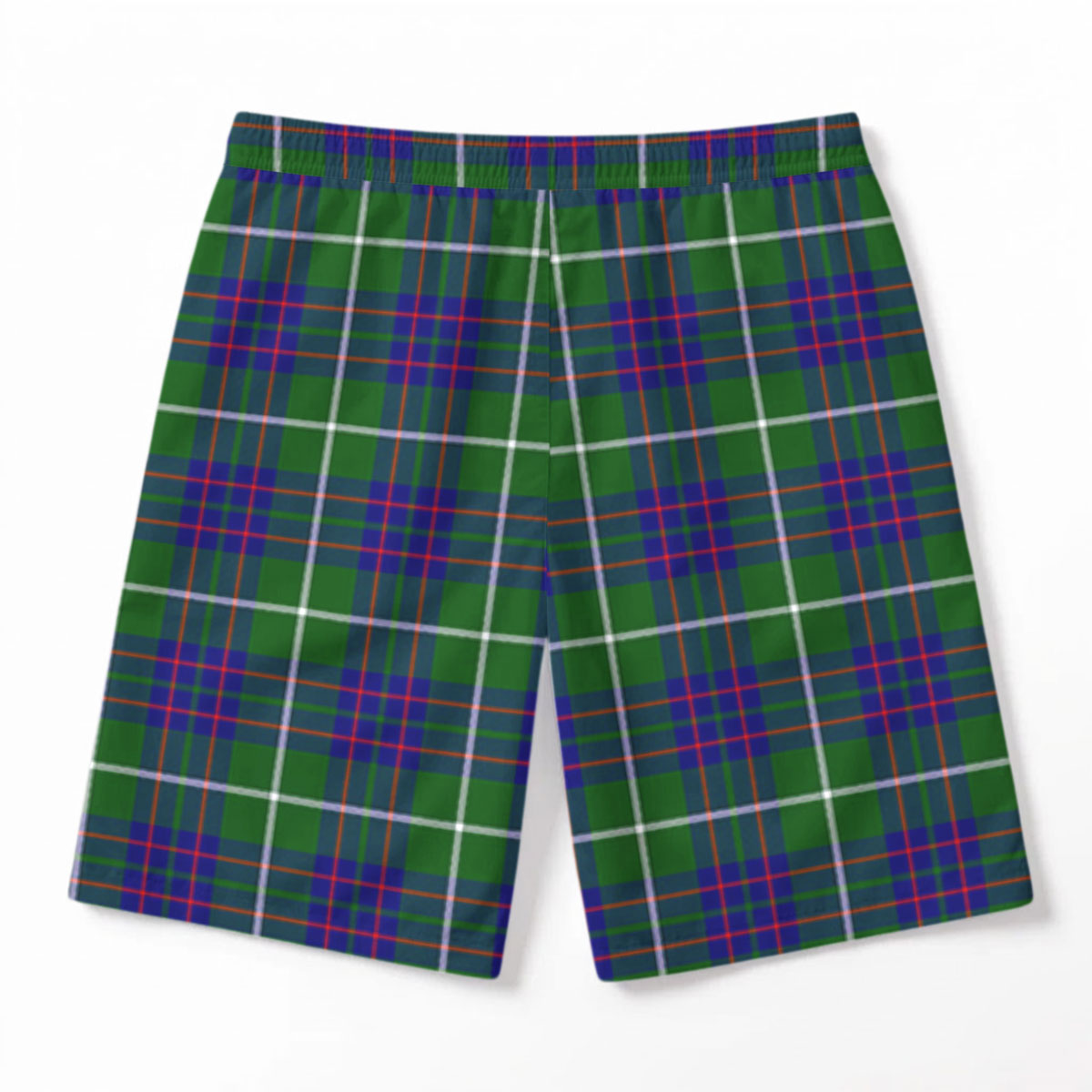 MacIntyre Hunting Modern Tartan Crest Men's Beach Shorts
