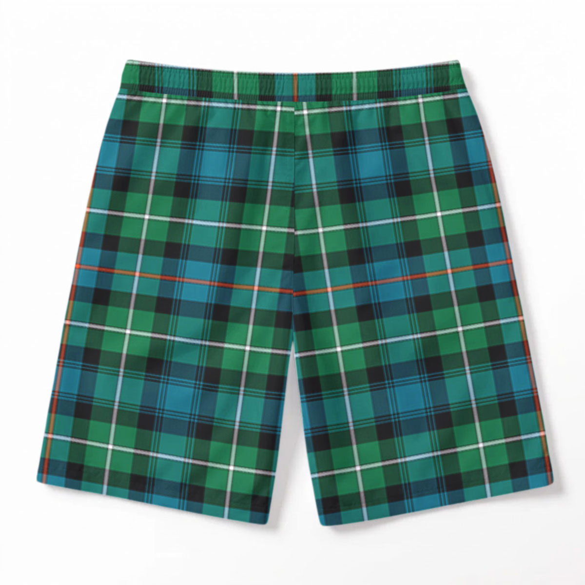 MacKenzie Ancient Tartan Crest Men's Beach Shorts