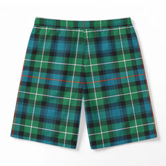 MacKenzie Ancient Tartan Crest Men's Beach Shorts