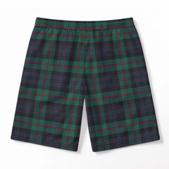 MacKinlay Modern Tartan Crest Men's Beach Shorts