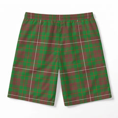 MacKinnon Hunting Modern Tartan Crest Men's Beach Shorts