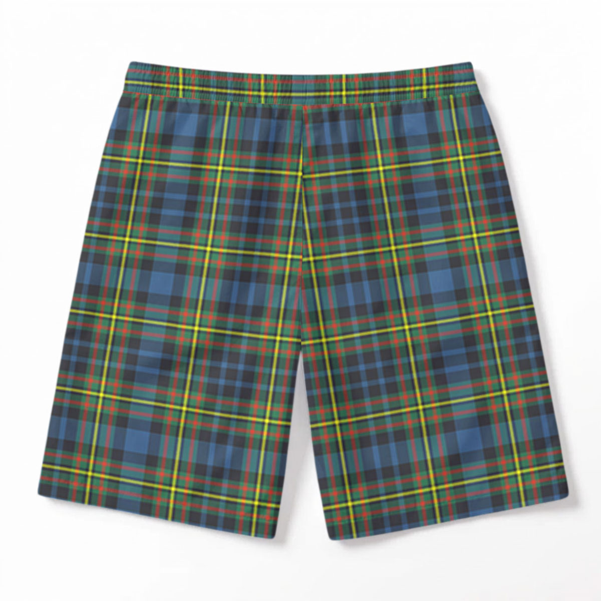 MacLellan Ancient Tartan Crest Men's Beach Shorts