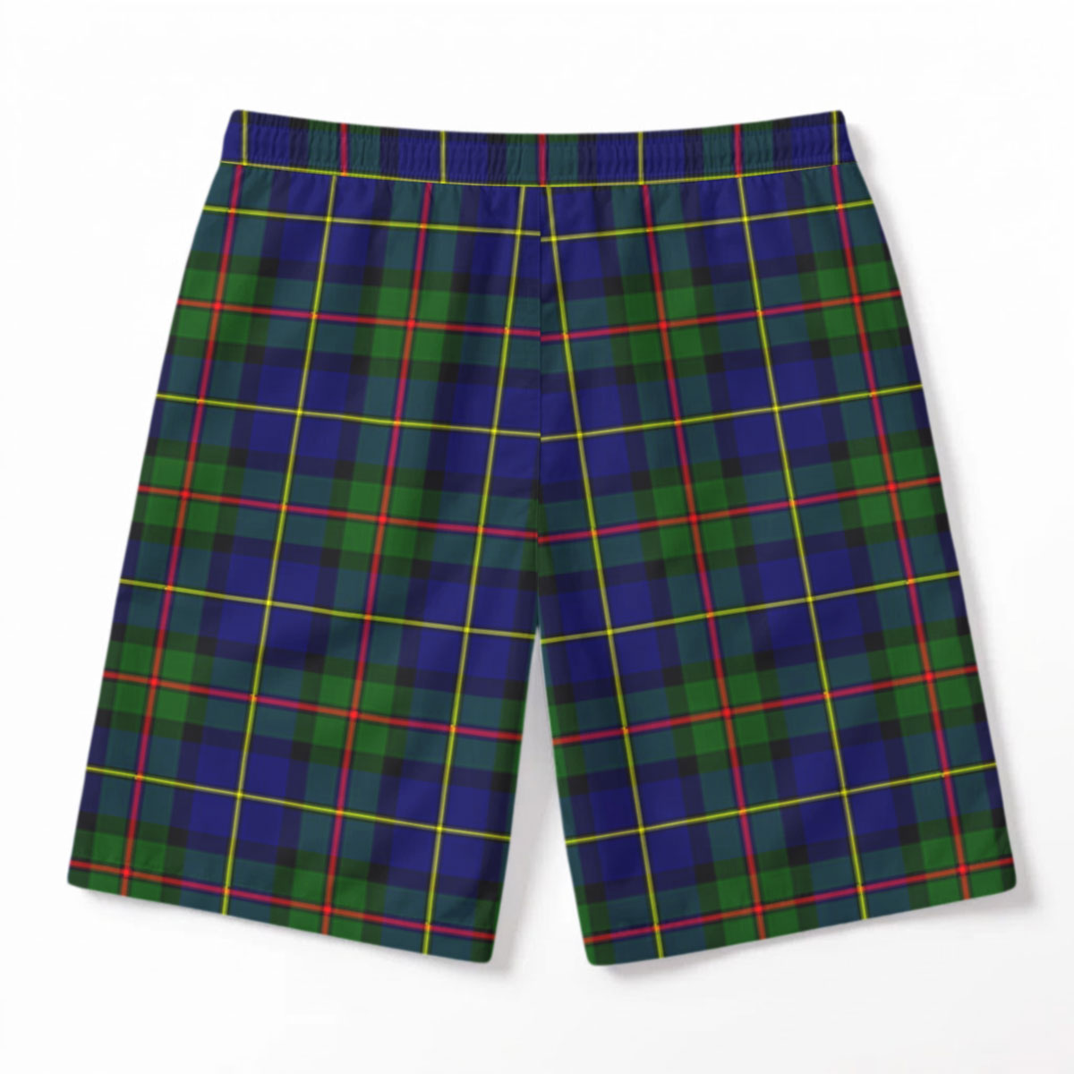 MacLeod of Harris Modern Tartan Crest Men's Beach Shorts