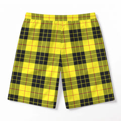 MacLeod of Lewis Modern Tartan Crest Men's Beach Shorts
