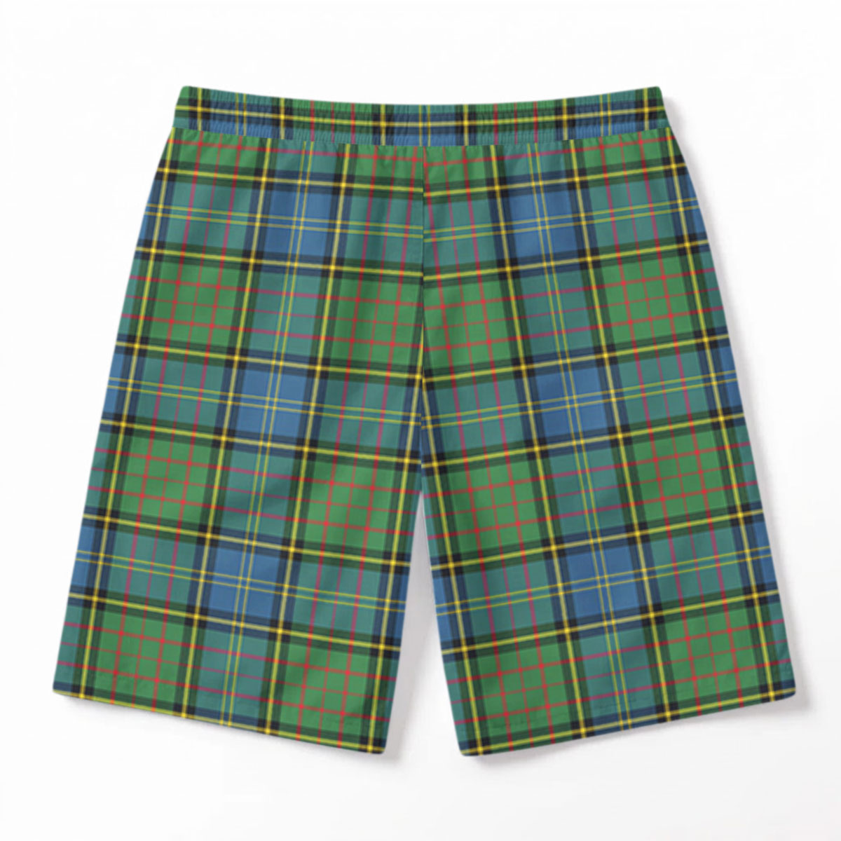 MacMillan Hunting Ancient Tartan Crest Men's Beach Shorts
