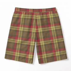 MacMillan Old Weathered Tartan Crest Men's Beach Shorts