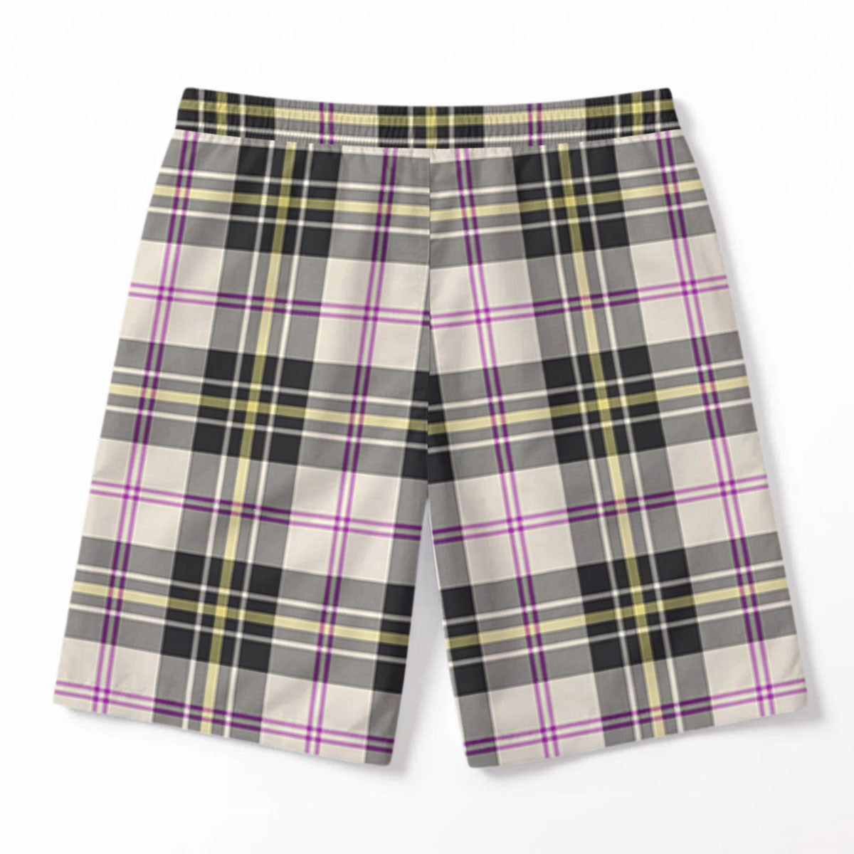 MacPherson Dress Ancient Tartan Crest Men's Beach Shorts