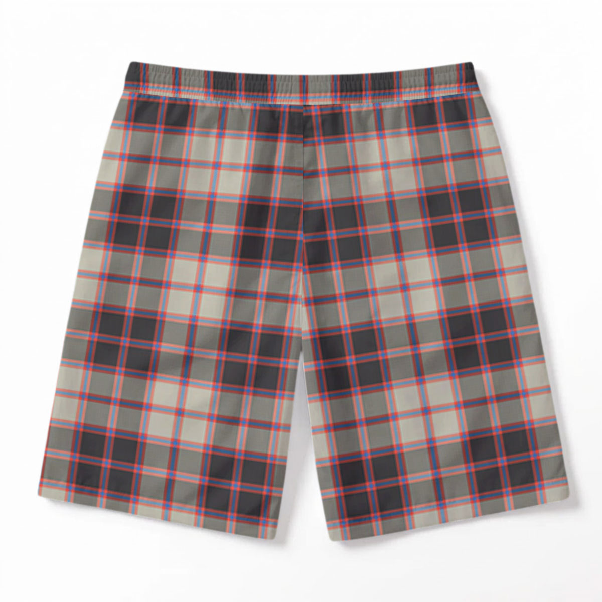 MacPherson Hunting Ancient Tartan Crest Men's Beach Shorts