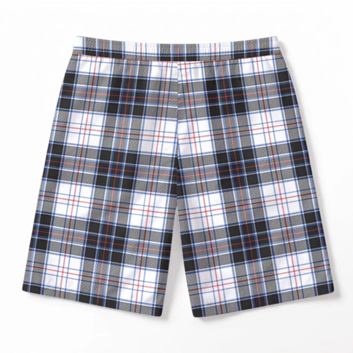 MacRae Dress Modern Tartan Crest Men's Beach Shorts